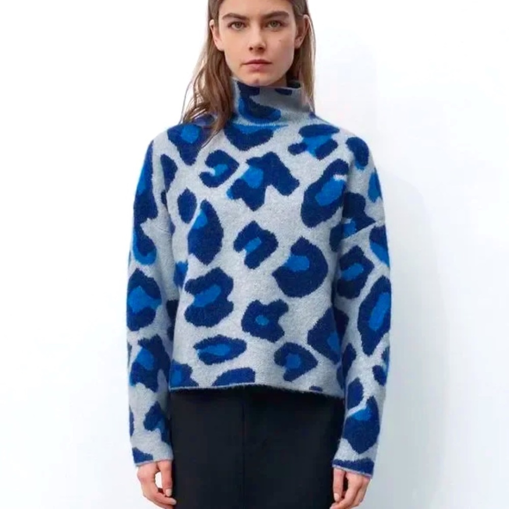 ZARA JACQUARD KNIT SWEATER NWT